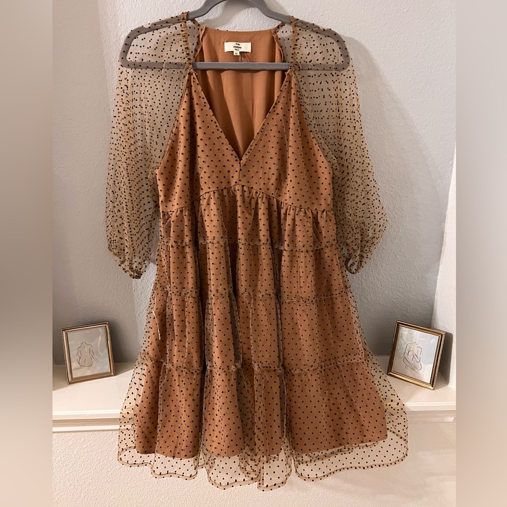 Entro Polka Dot dress size M NWT
